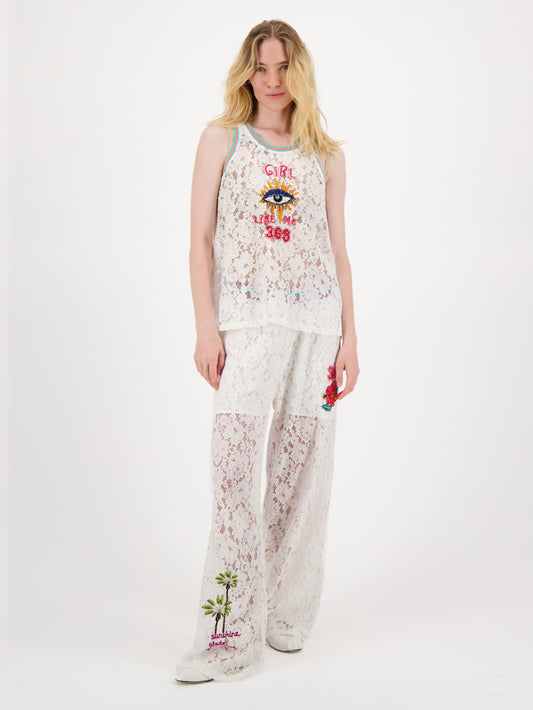 Moa Lace Straight Leg Pants