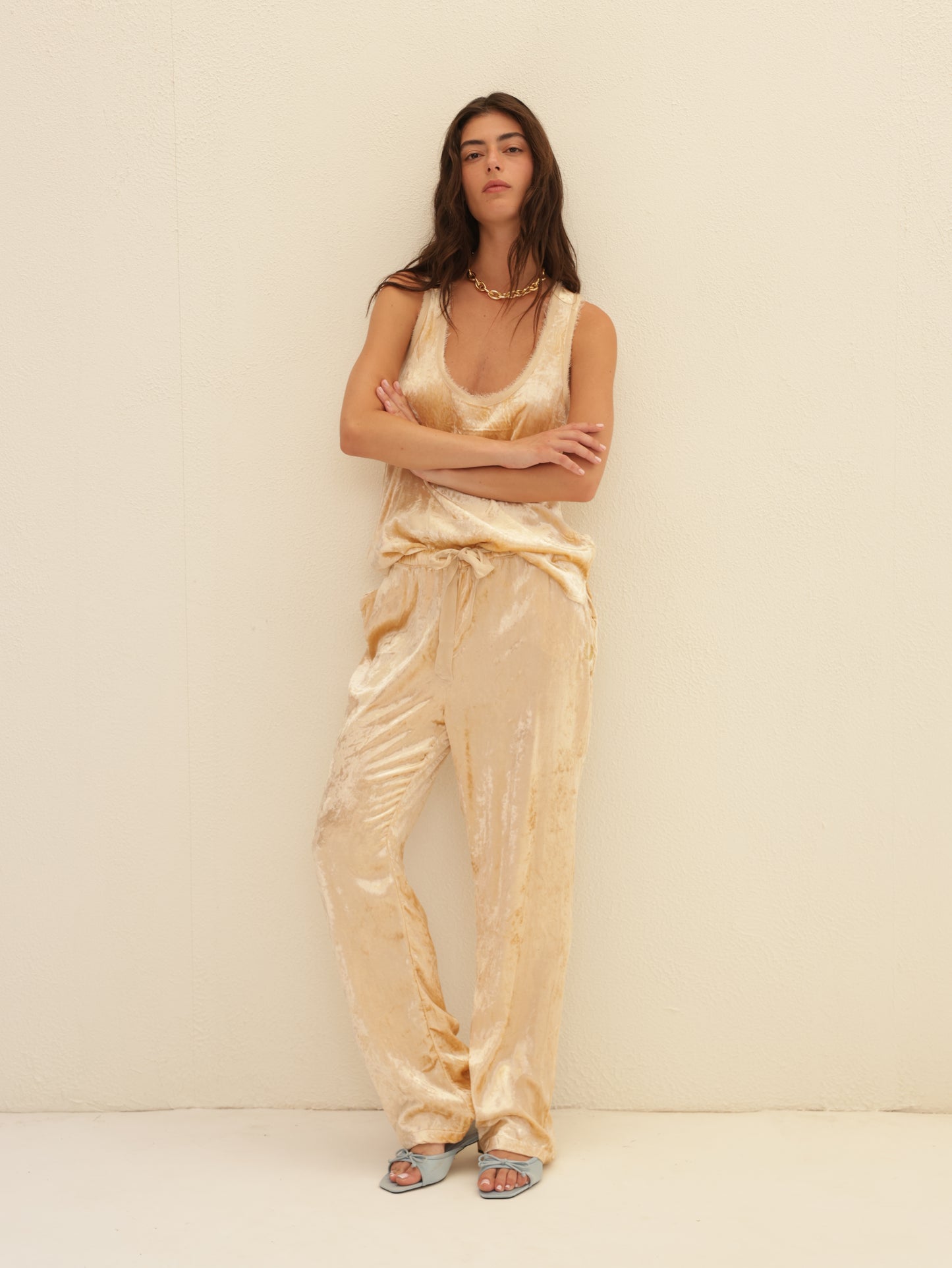 Velvet Track Pants