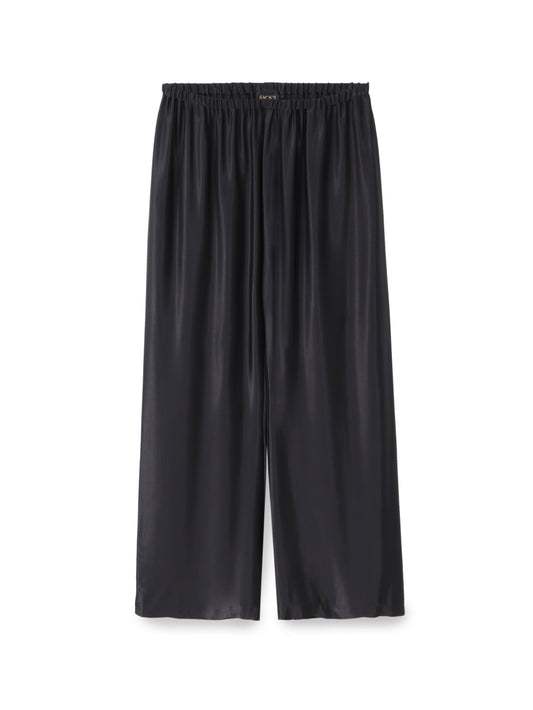 Wide-Leg Elastic Waist Pants