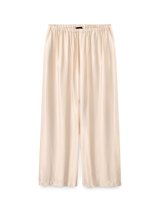 Wide-Leg Elastic Waist Pants
