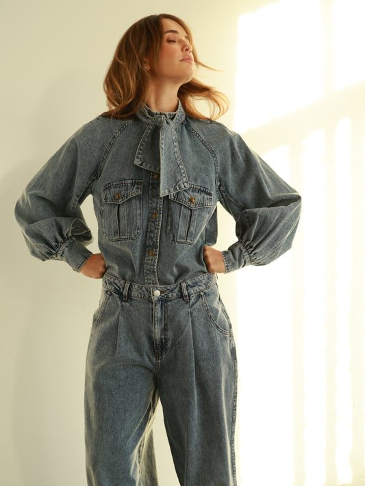 Isla Tie-Neck Shirt
