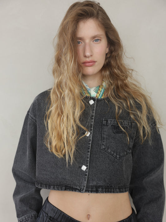 Cropped Denim Jacket