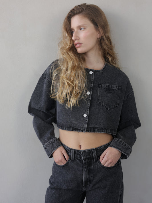 Cropped Denim Jacket