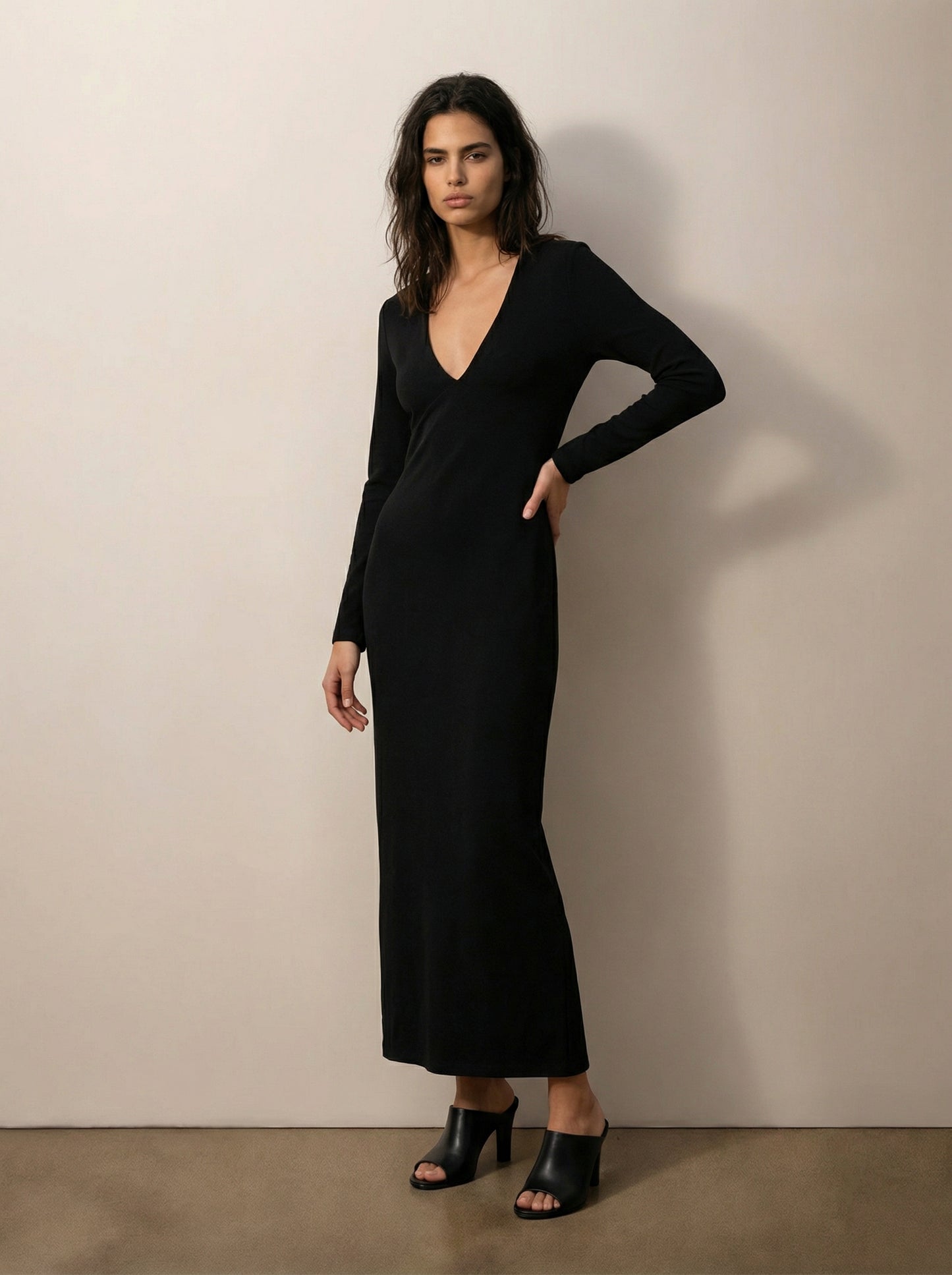 שמלה ארוכה מודפסת