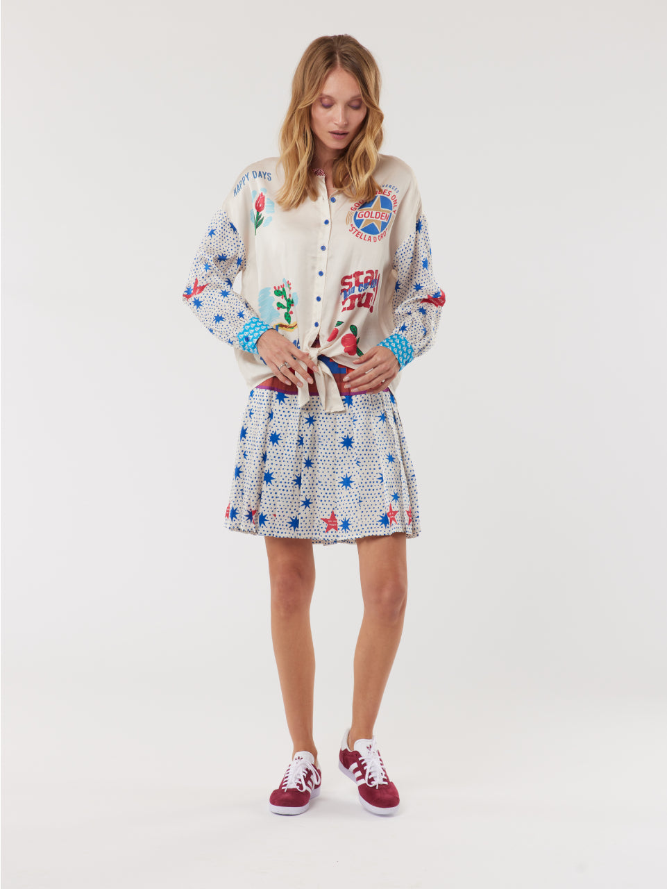 Sofia Tie-front Blouse