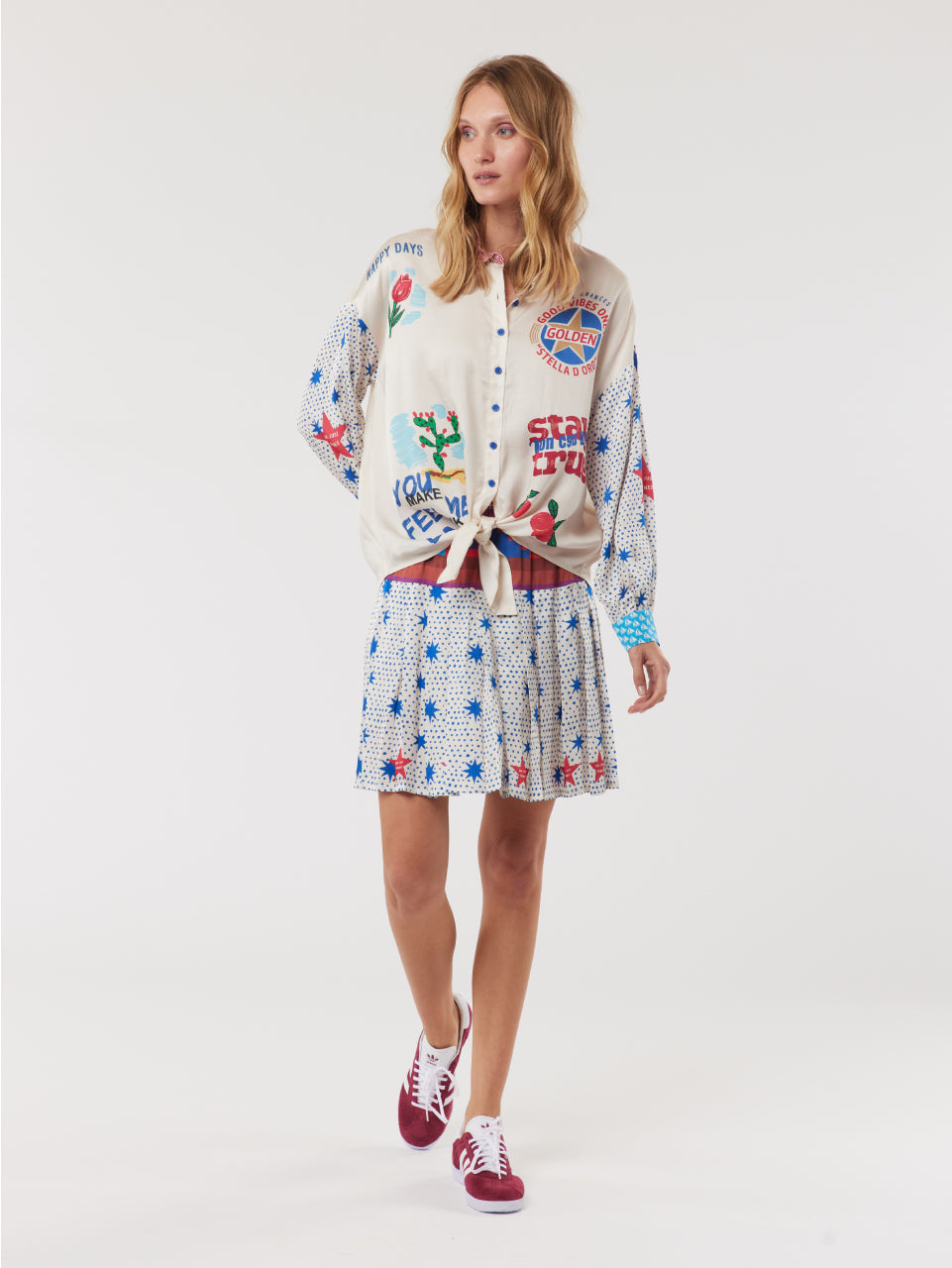 Sofia Tie-front Blouse
