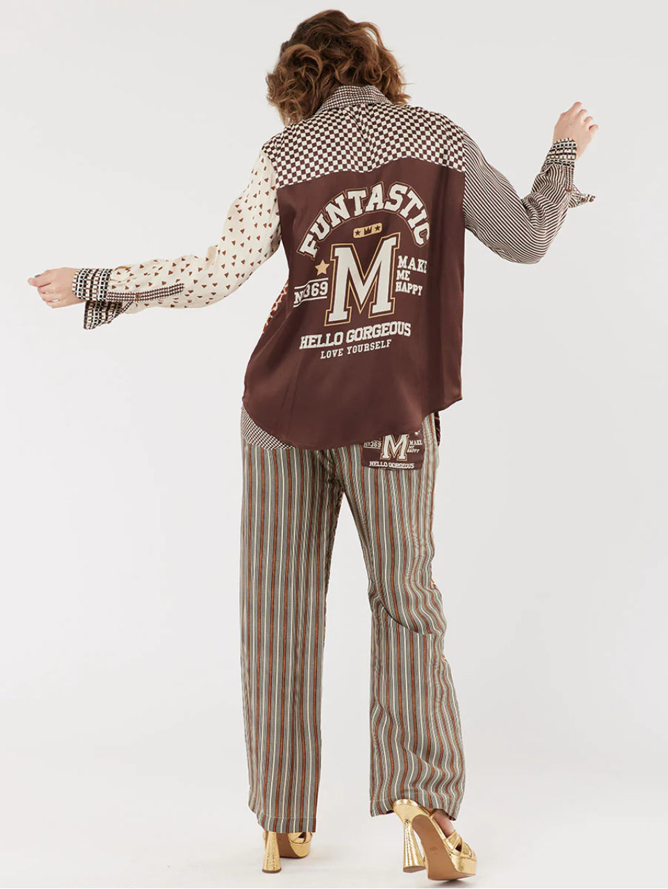 Isabel Mixed Print Shirt