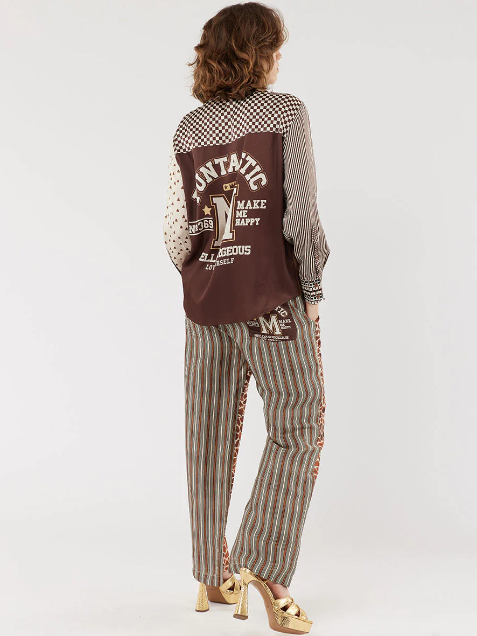 Bailey Straight Leg Printed Trousers