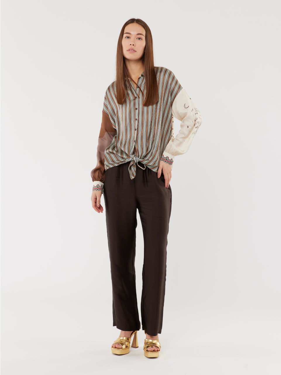 Sofia Tie-front Blouse