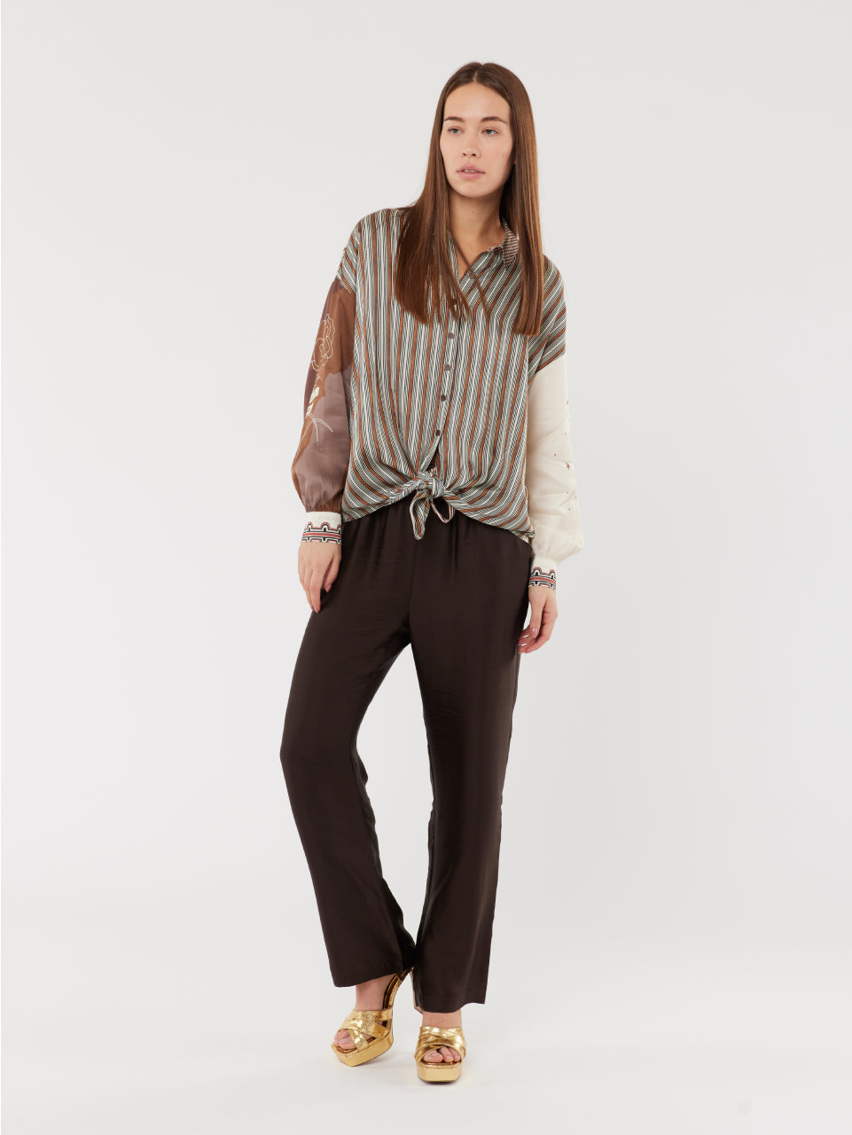 Sofia Tie-front Blouse