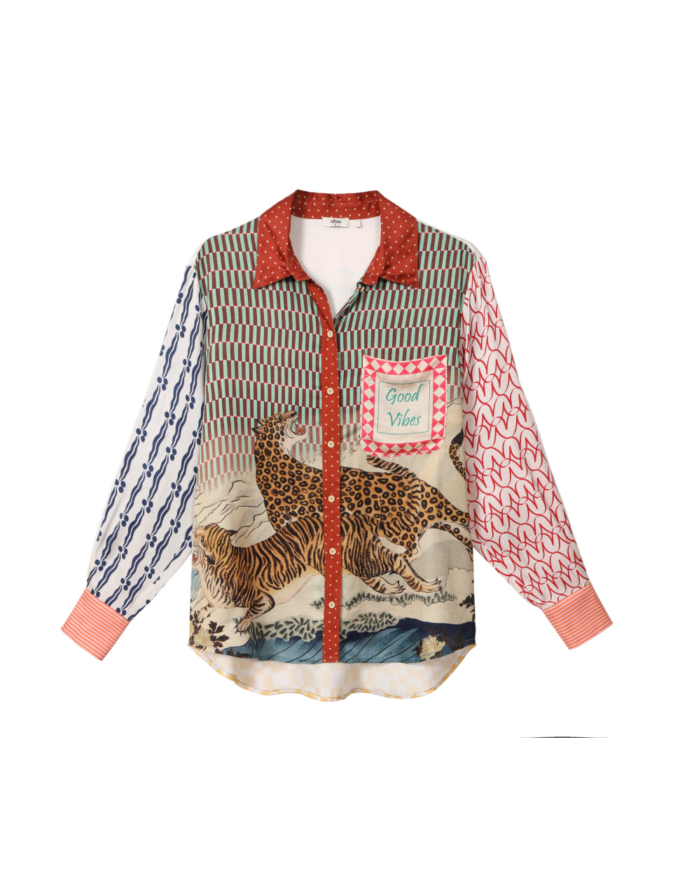 Isabel Mixed Print Shirt