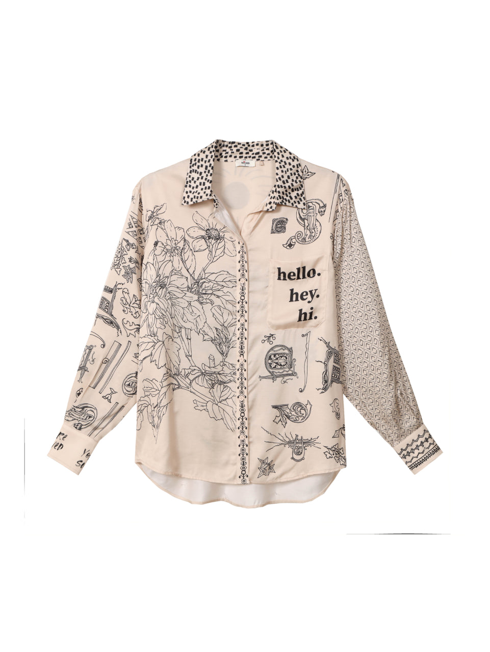 Isabel Mixed Print Shirt