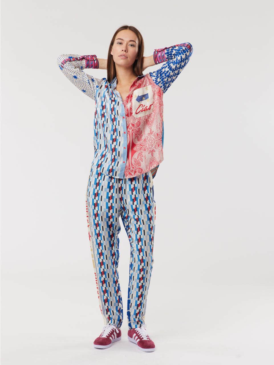 Isabel Mixed Print Shirt