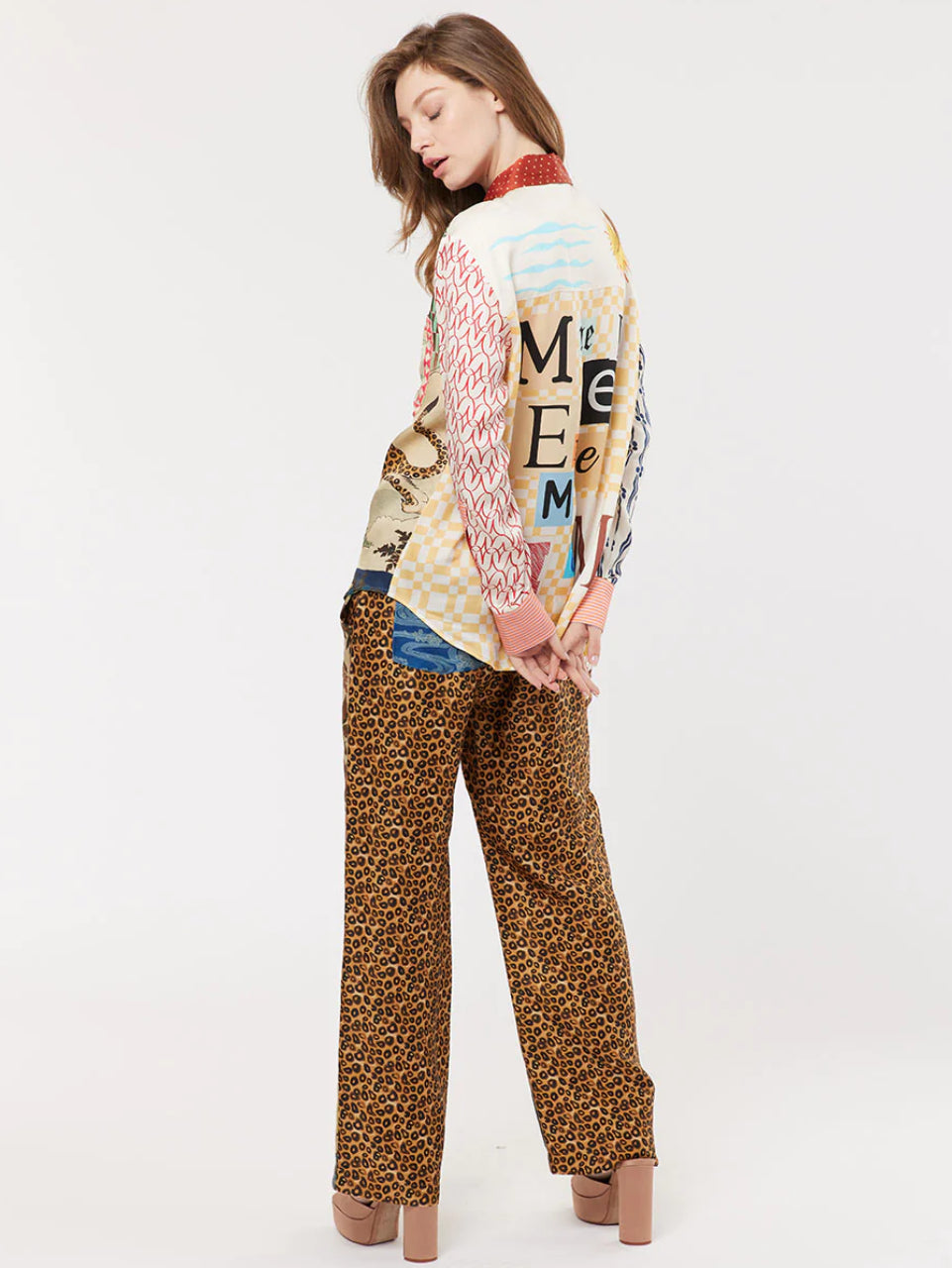 Isabel Mixed Print Shirt