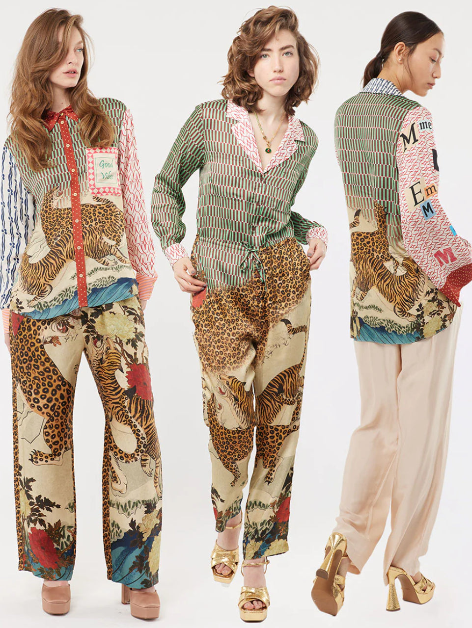 Isabel Mixed Print Shirt