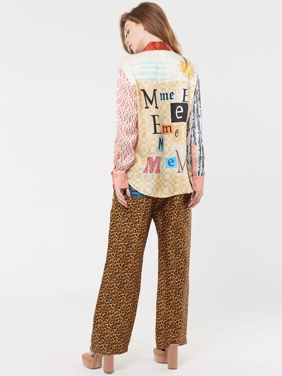 Isabel Mixed Print Shirt