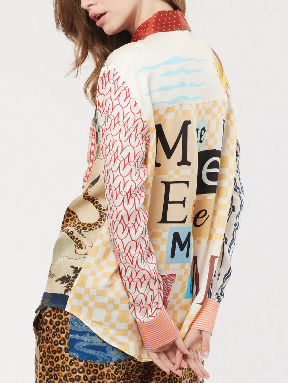 Isabel Mixed Print Shirt