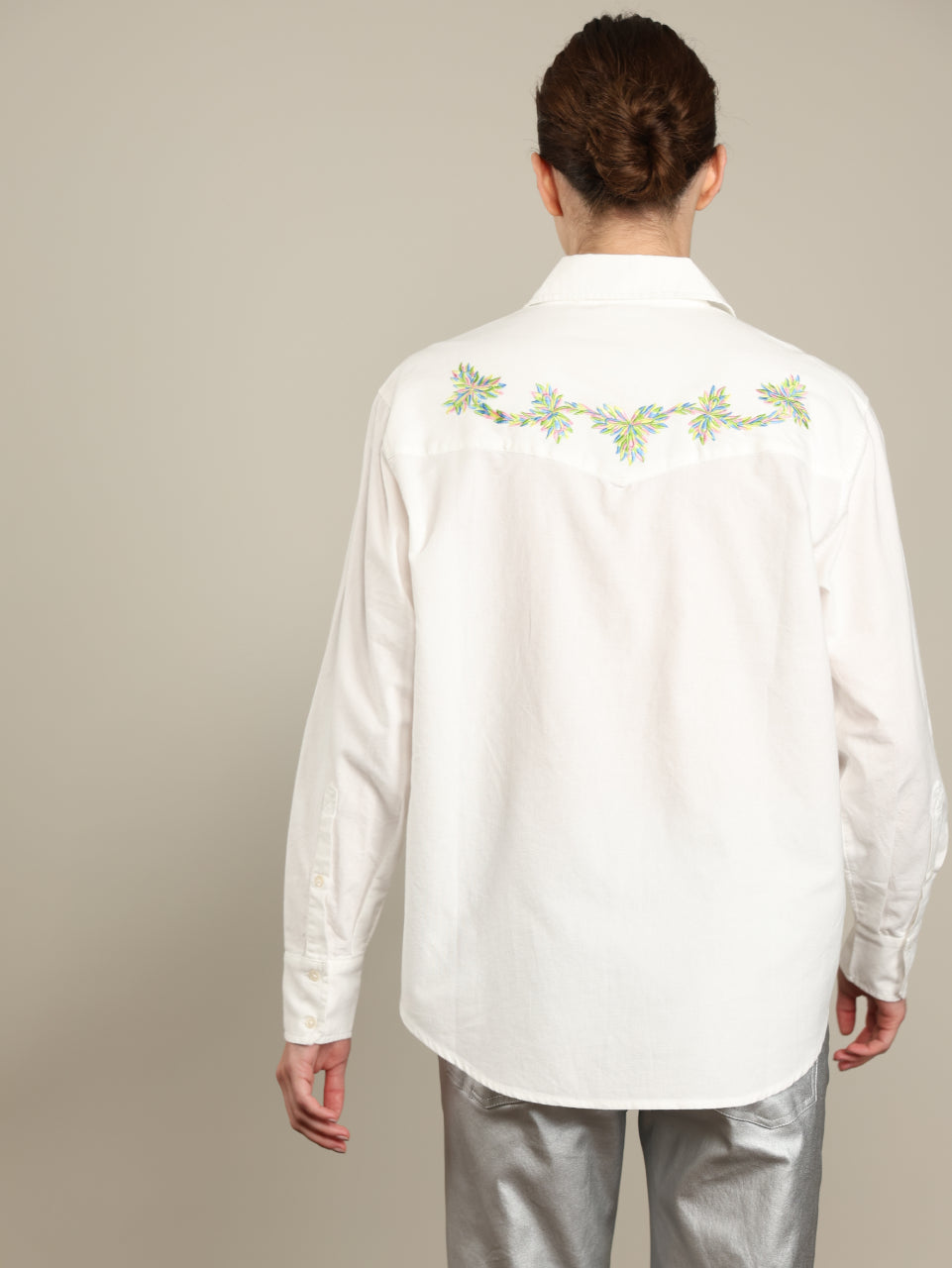 Embroidered Button Shirt