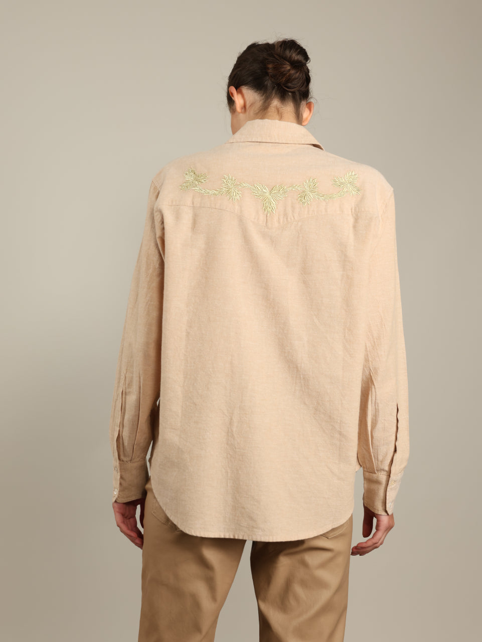 Embroidered Button Shirt