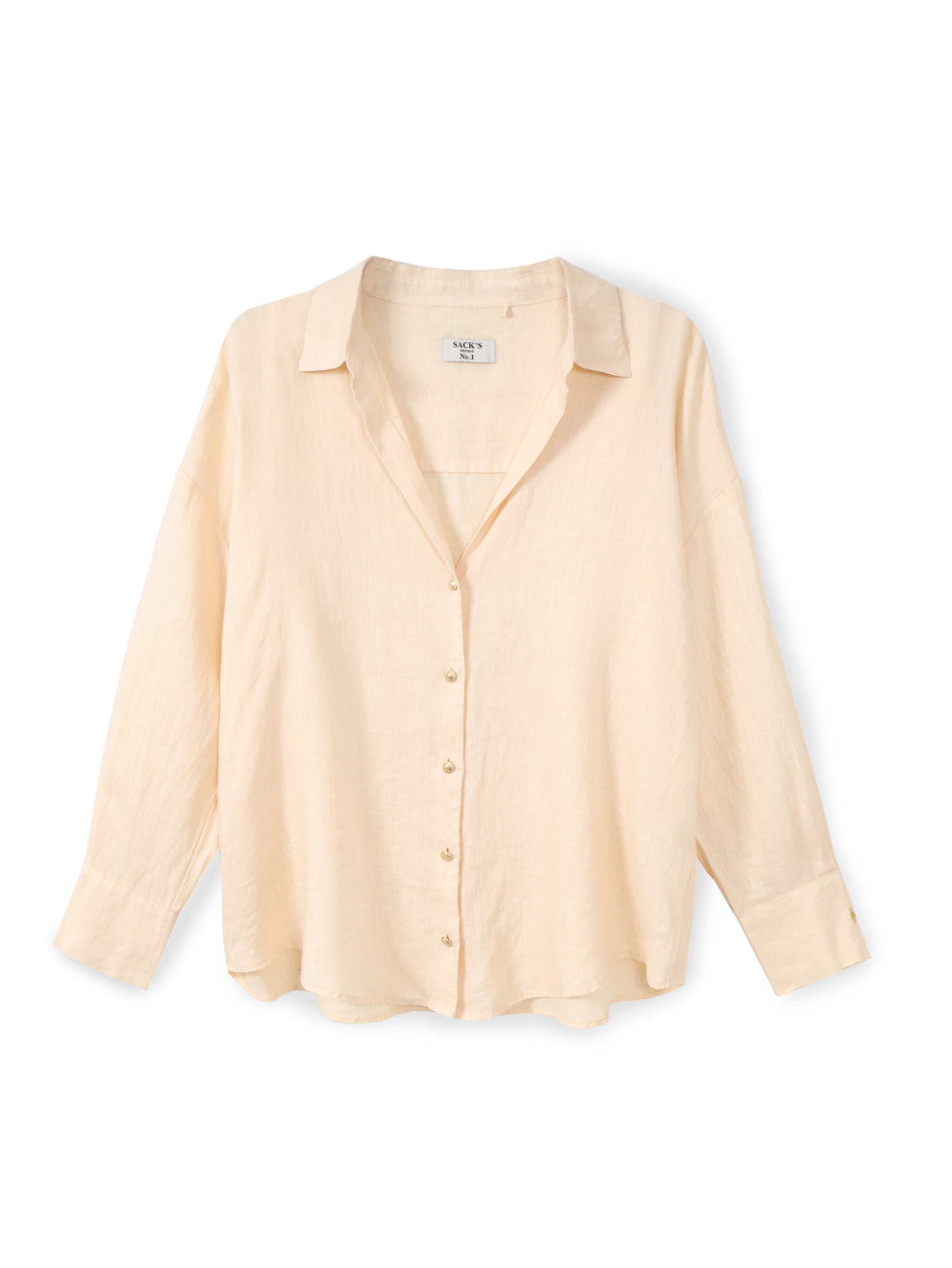 Buttoned linen shirt