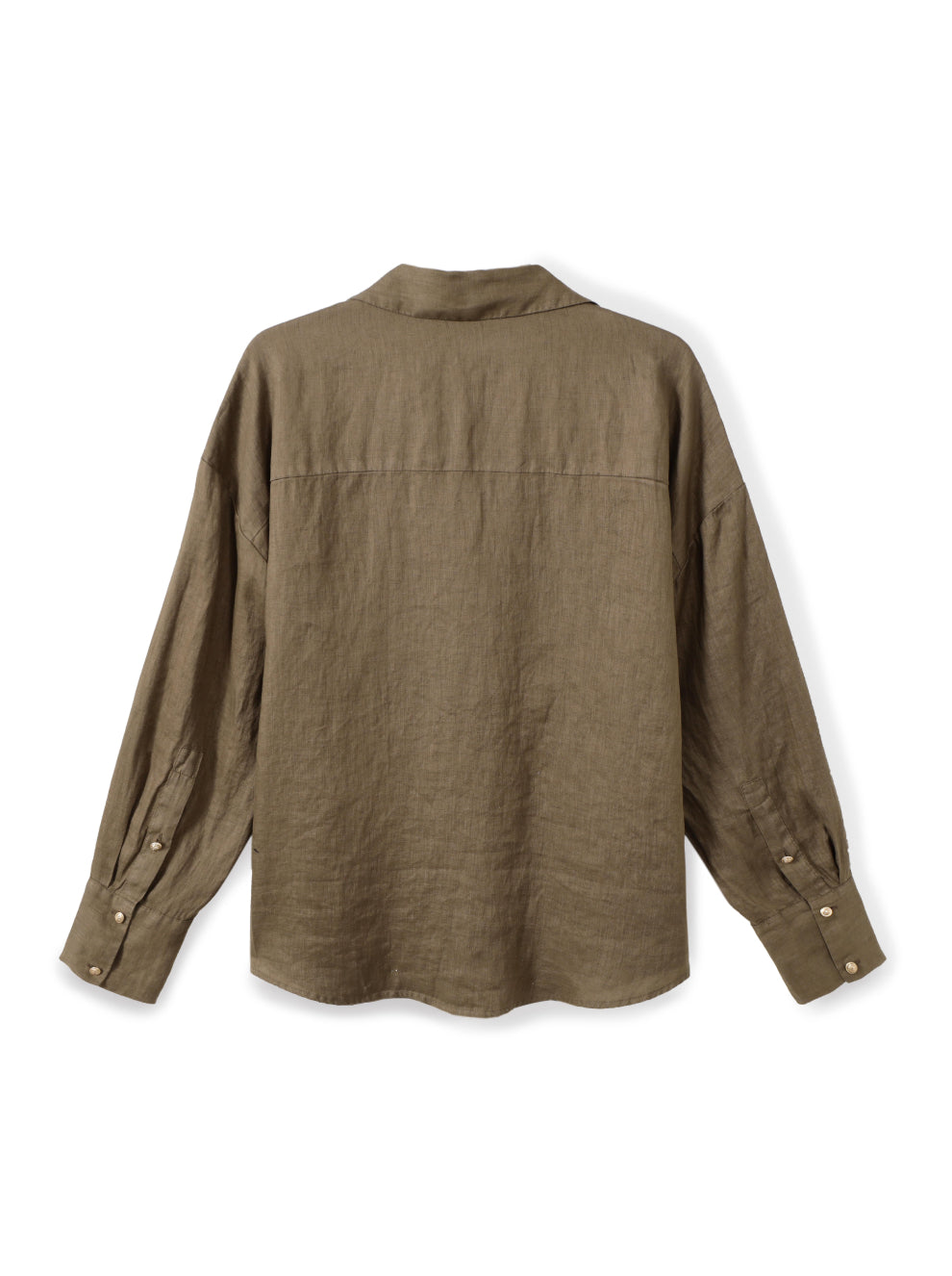 חולצת פשתן מכופתרת קלאסית