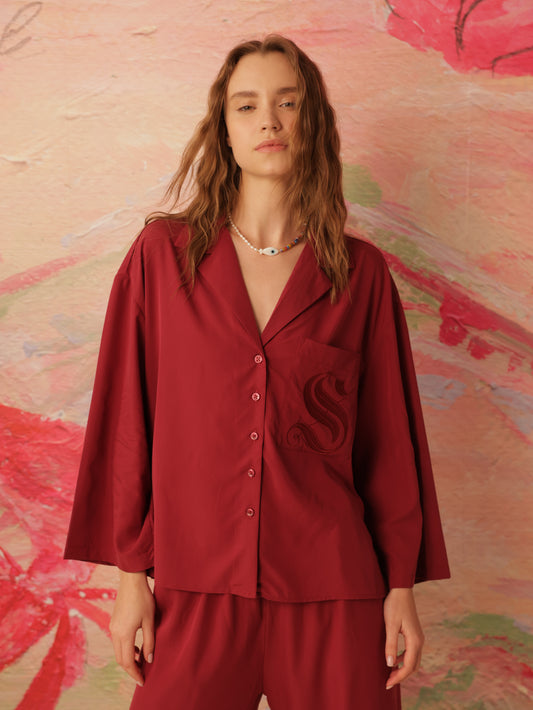 Long Sleeve Button Front Shirt