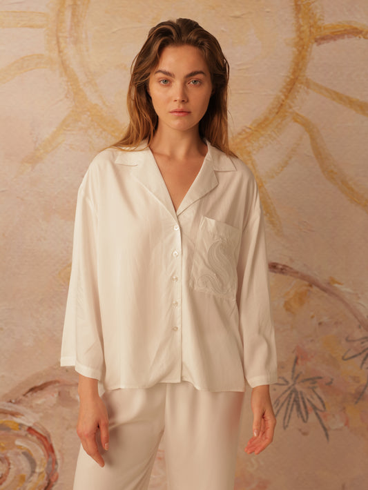 Long Sleeve Button Front Shirt