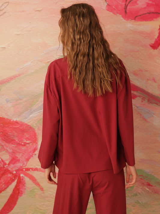 Long Sleeve Button Front Shirt