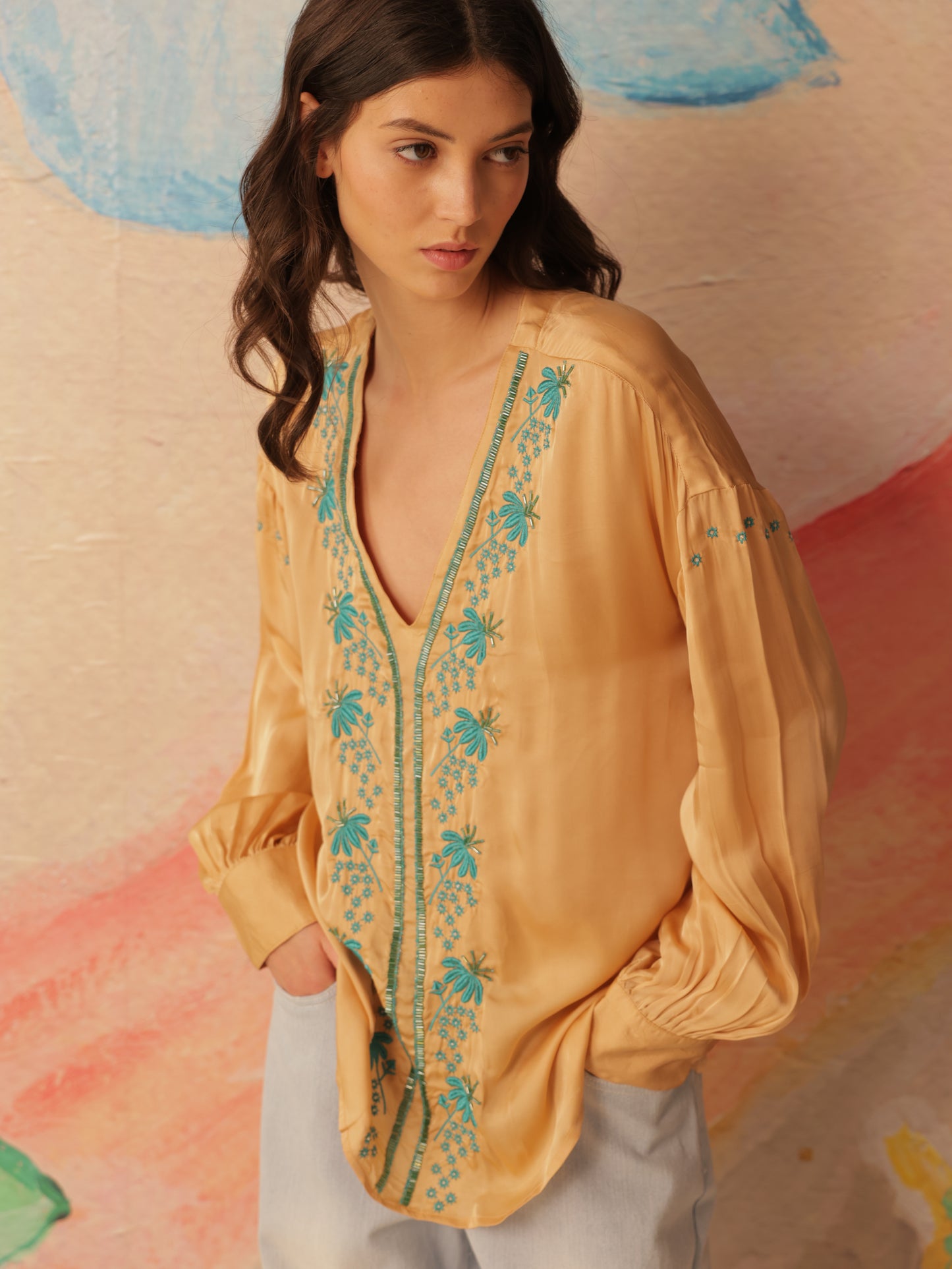 Bohemian Embroidered Shirt