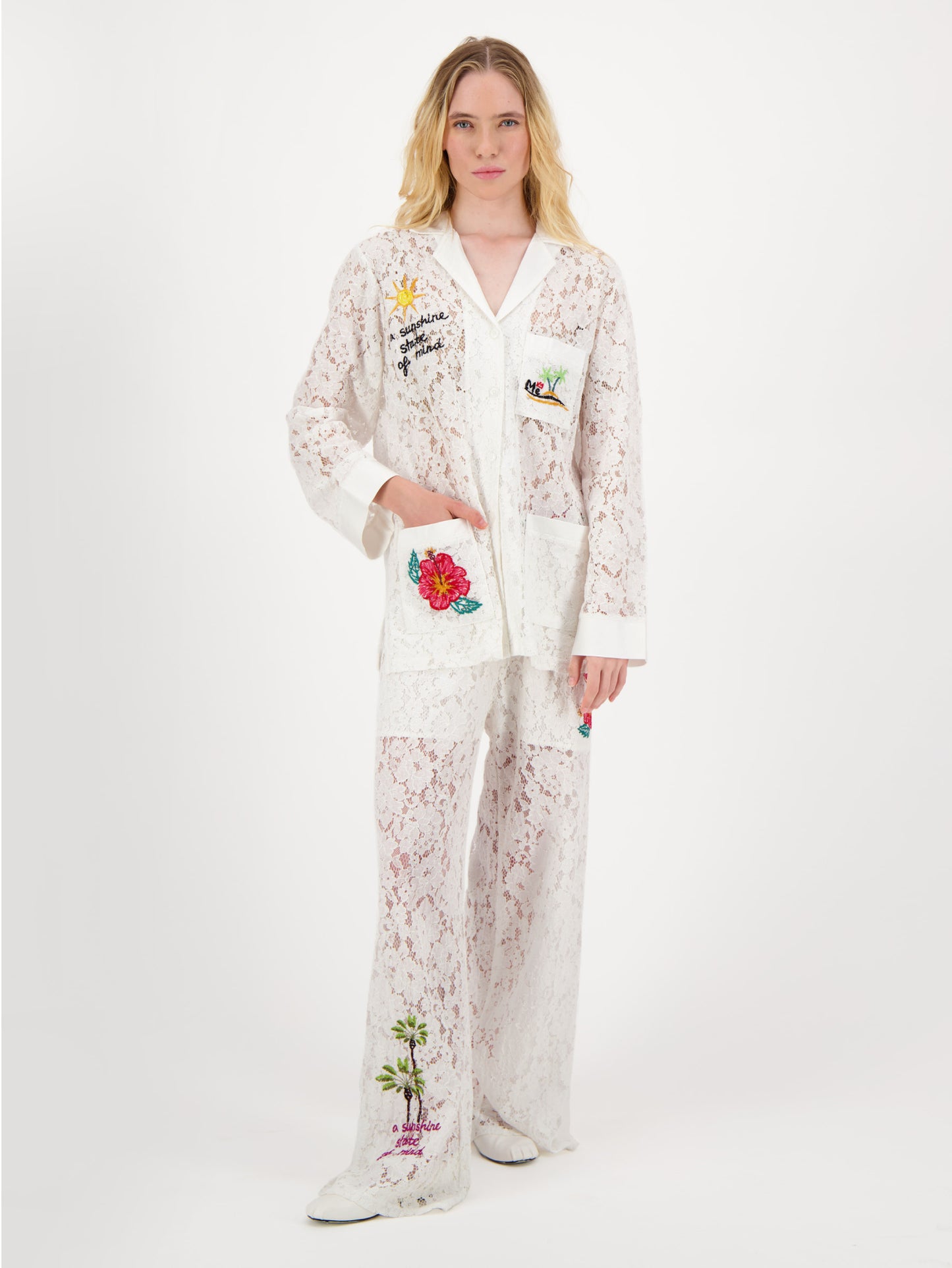 Eli Lace Shirt With Pockets