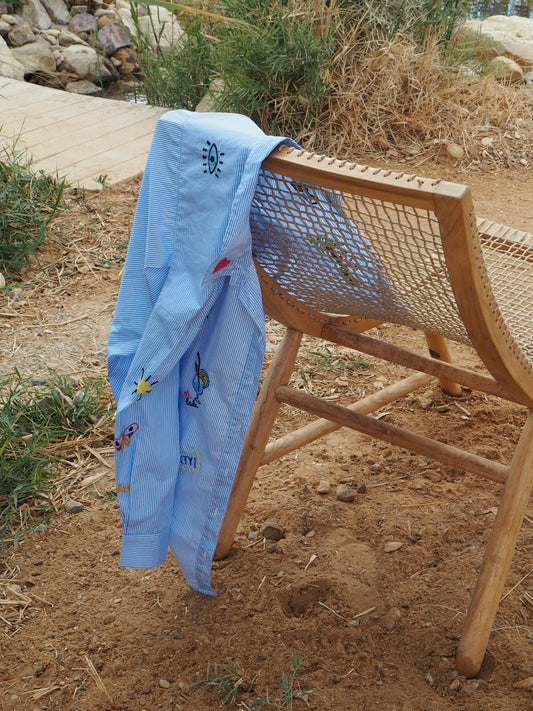 Madison Oversized Emb Shirt