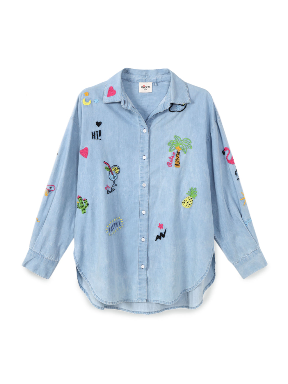 Madison Oversized Emb Shirt