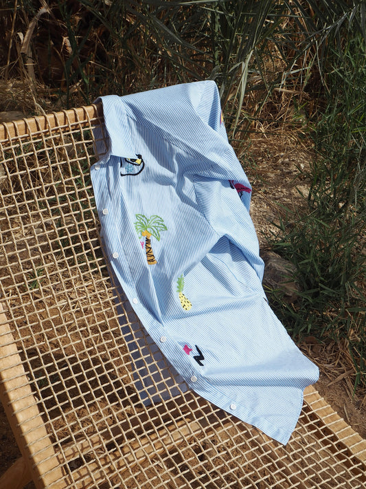 Madison Oversized Emb Shirt