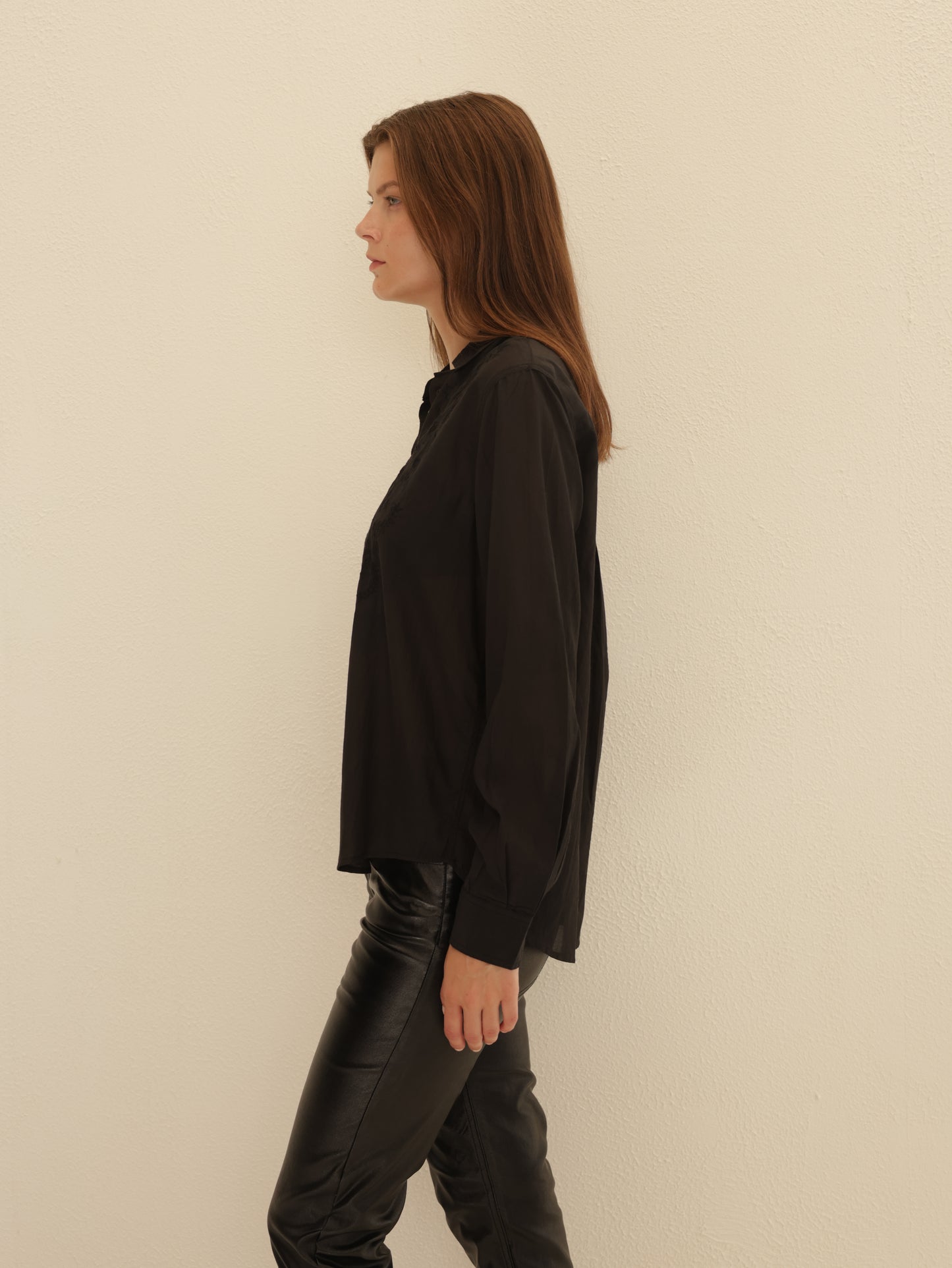Embroidered Button-down Shirt
