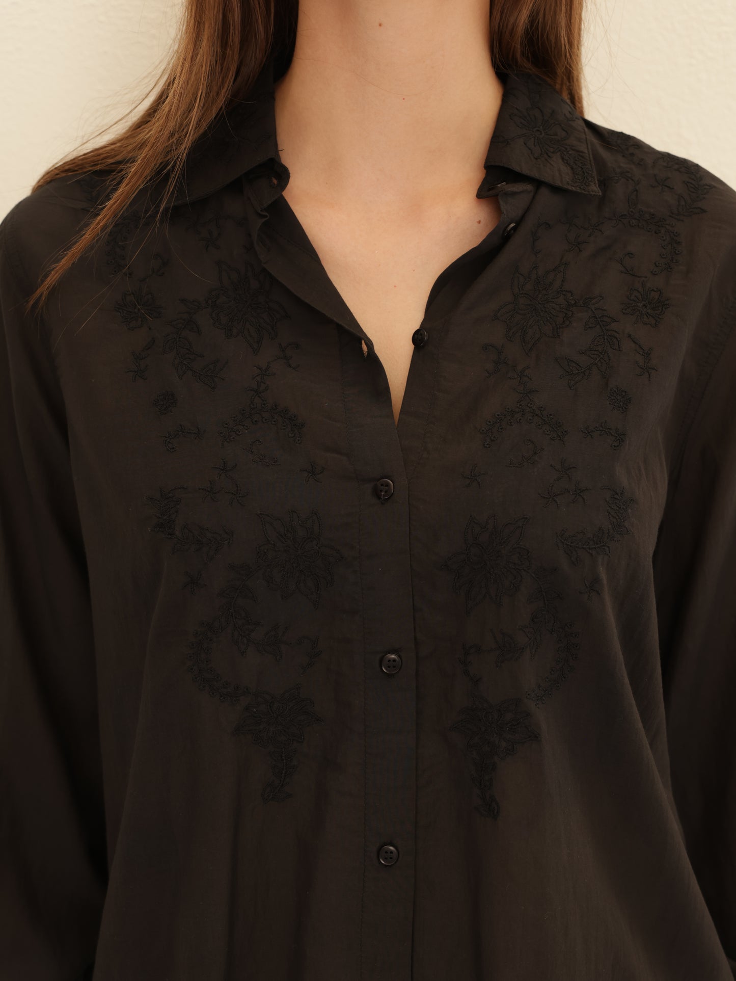 Embroidered Button-down Shirt