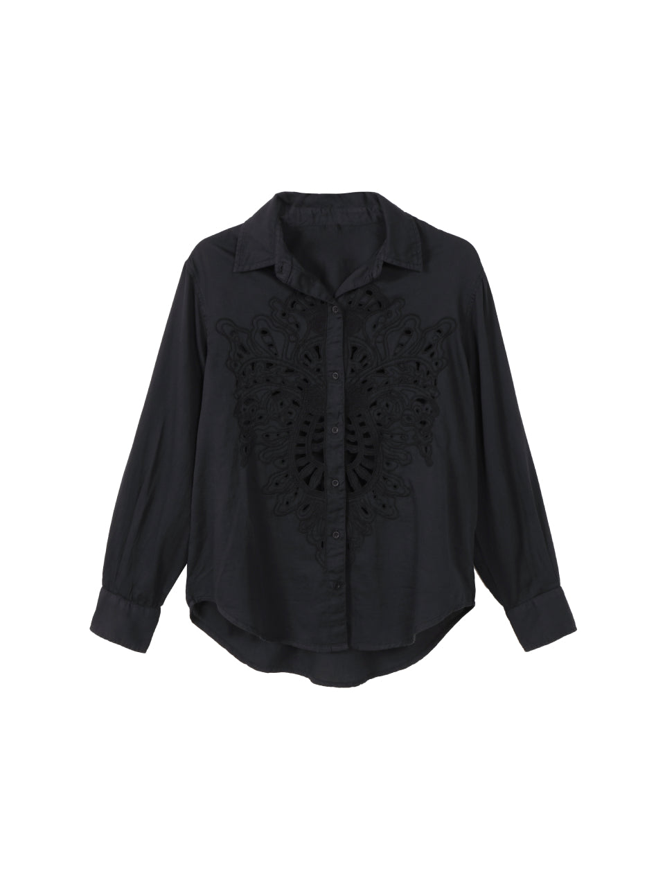 Embroidered Button-up Shirt