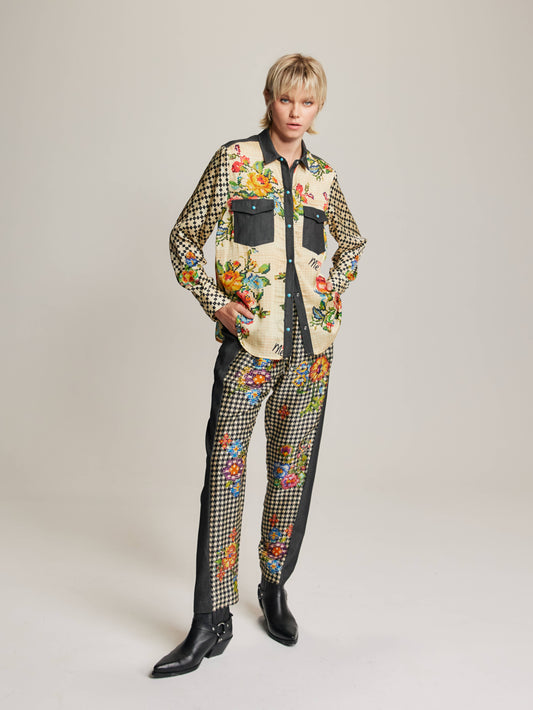 Kai Shirt Combined With Denim