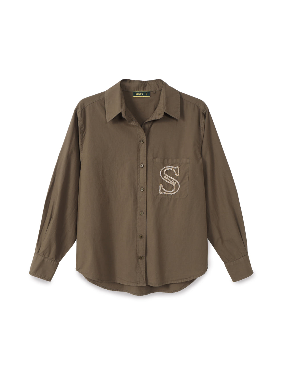 Embroidered Button-up Shirt