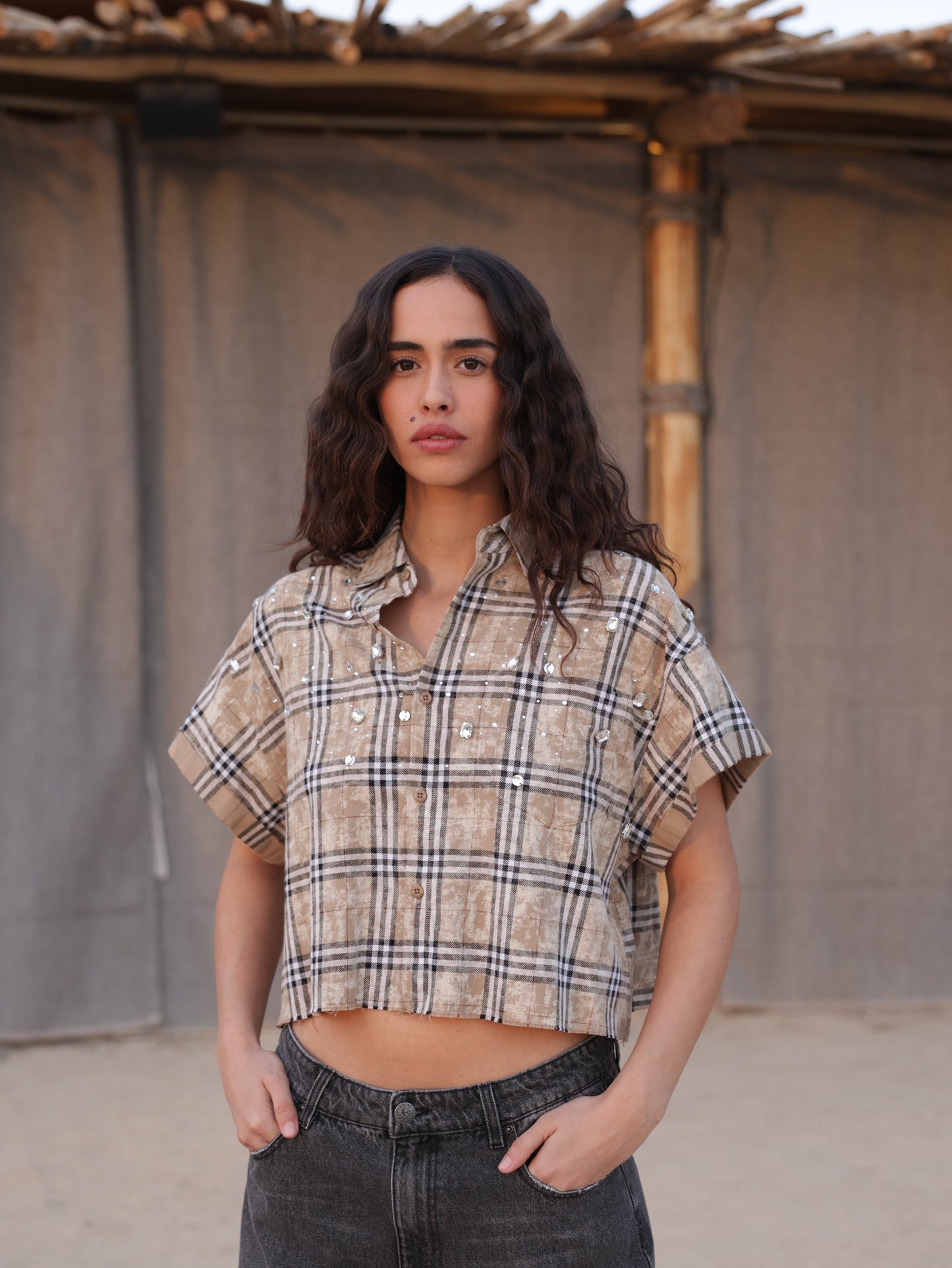 Plaid Crop Top
