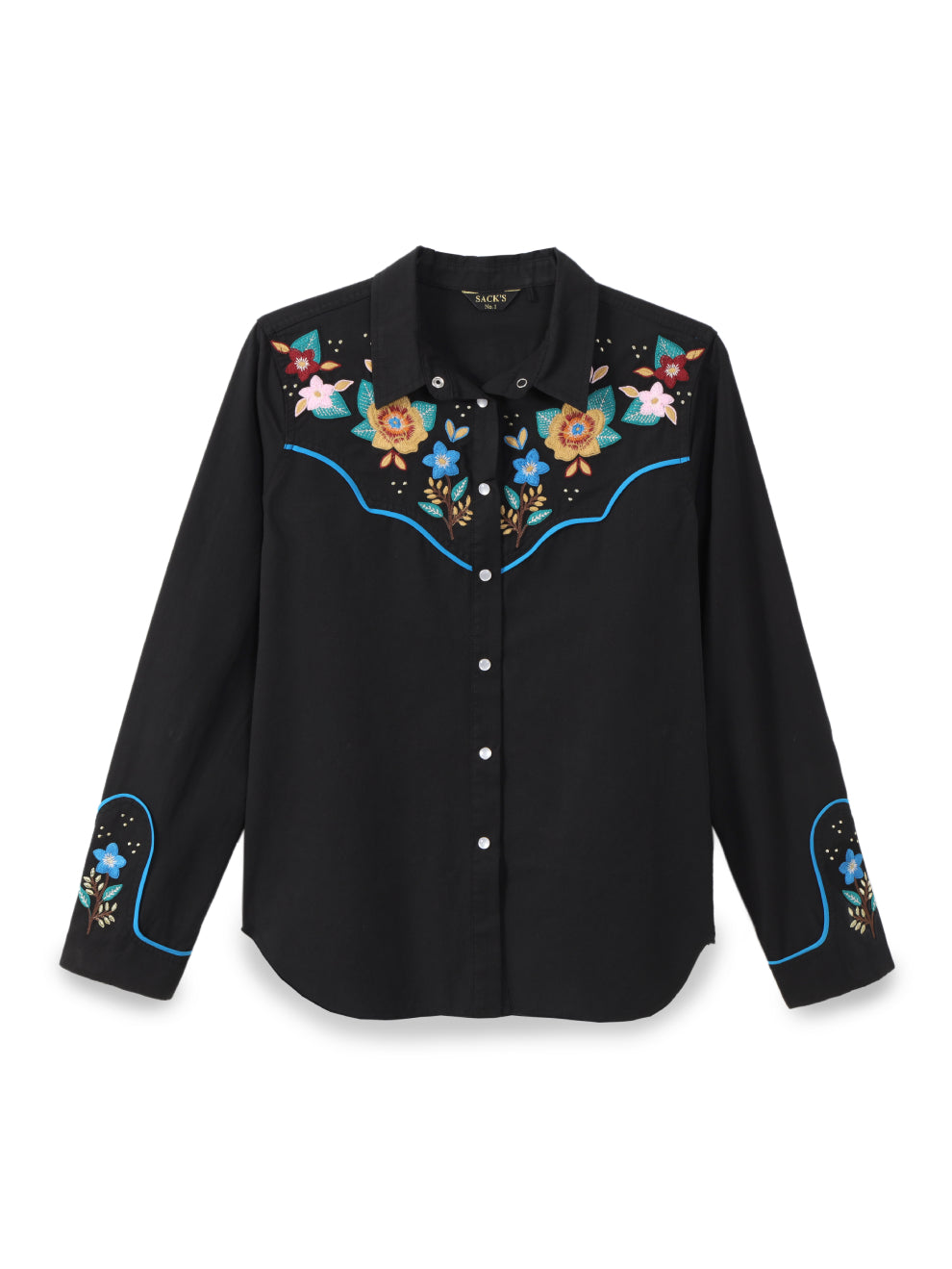 Embroidered Button-up Shirt