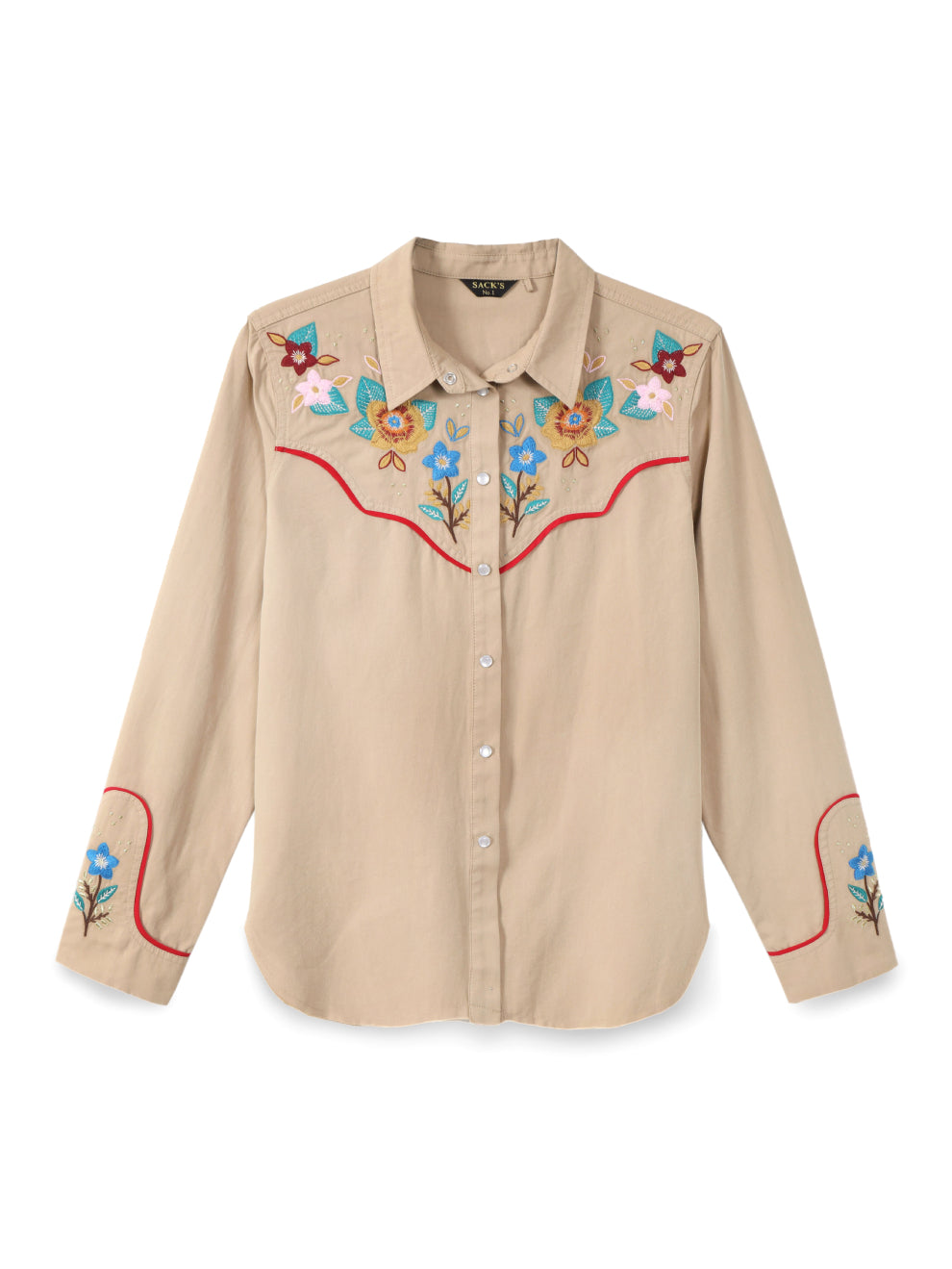 Embroidered Button-up Shirt