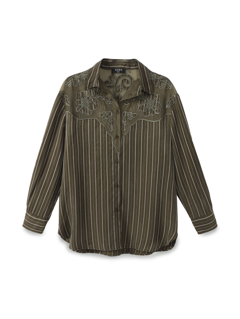 Embroidered Button-up Shirt