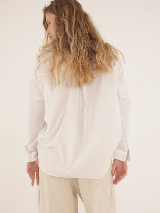 Oversized button-down shirt