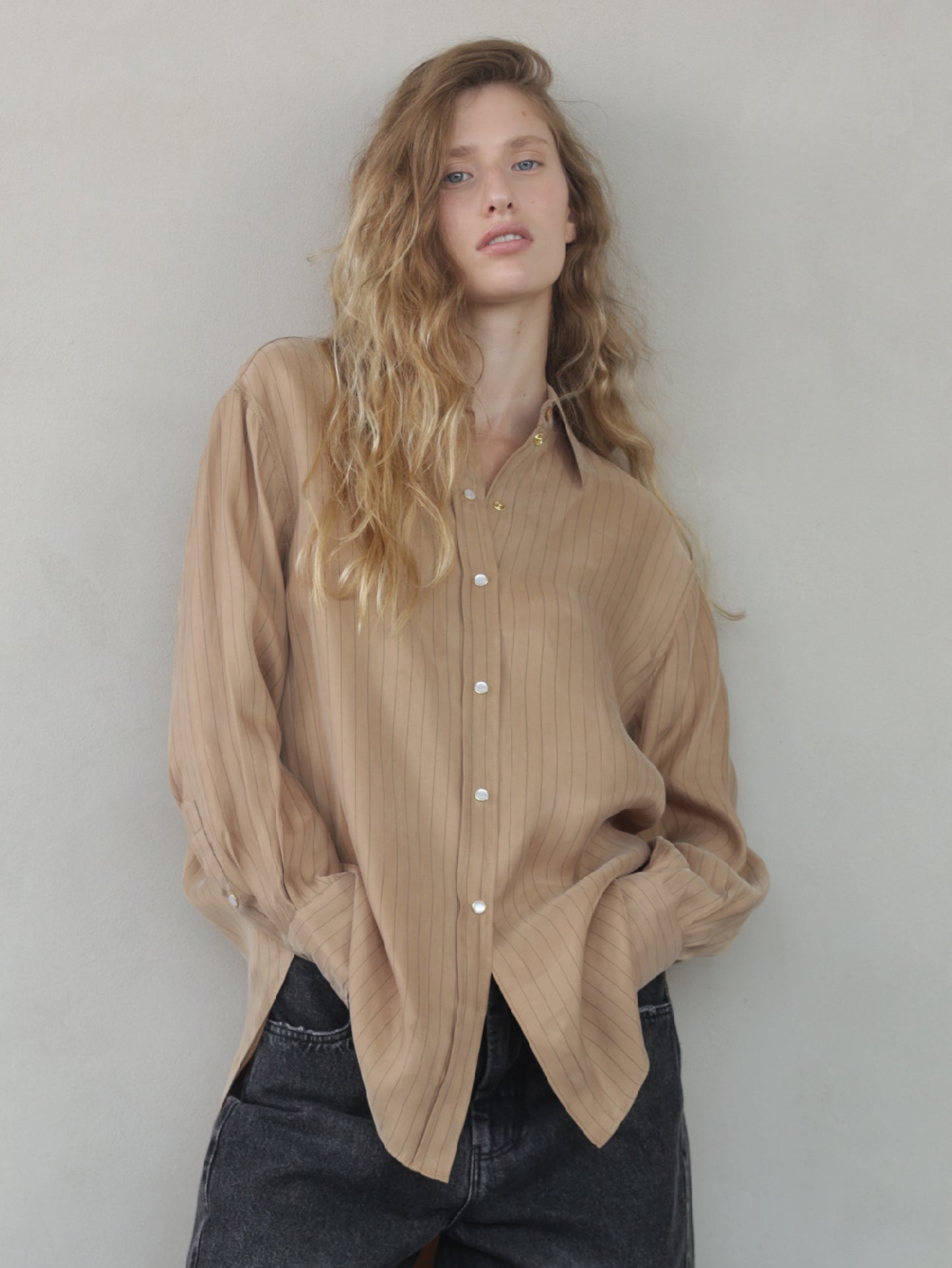 Oversized Striped Shirt