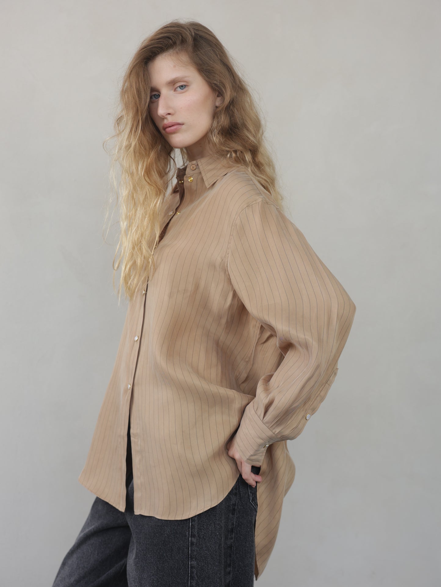 Oversized Striped Shirt