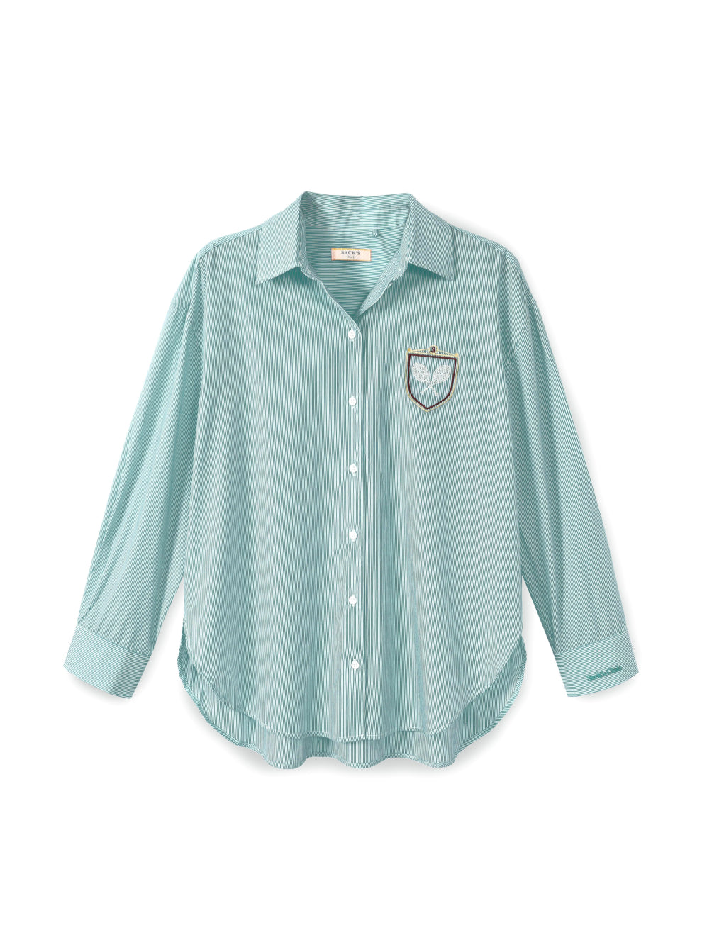 Embroidered Striped Men's Shirt