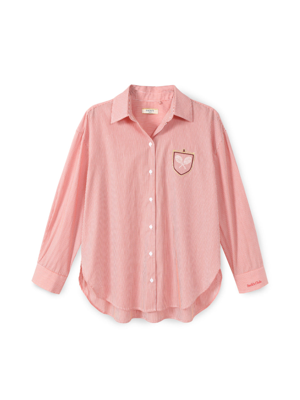 Embroidered Striped Men's Shirt