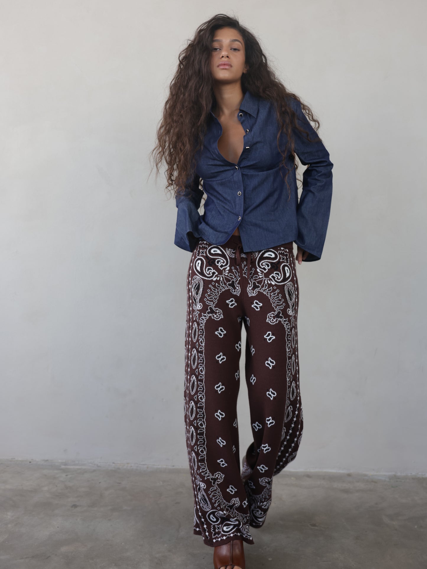 Denim Button-Down Shirt