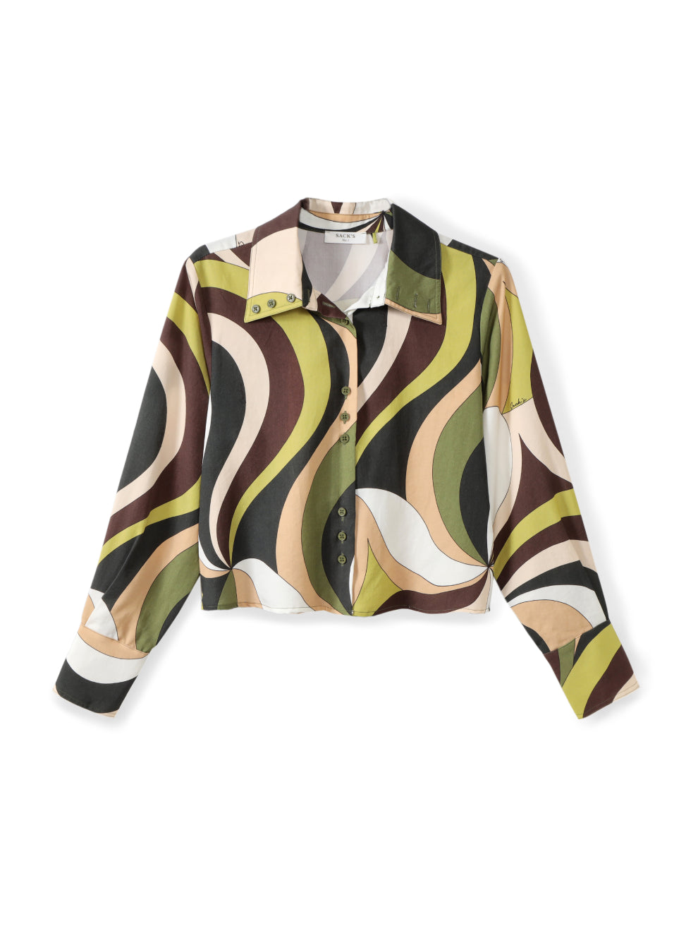 חולצה מכופתרת מודפסת