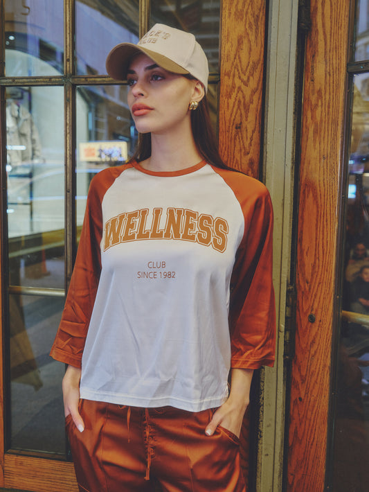 Printed raglan satin shirt